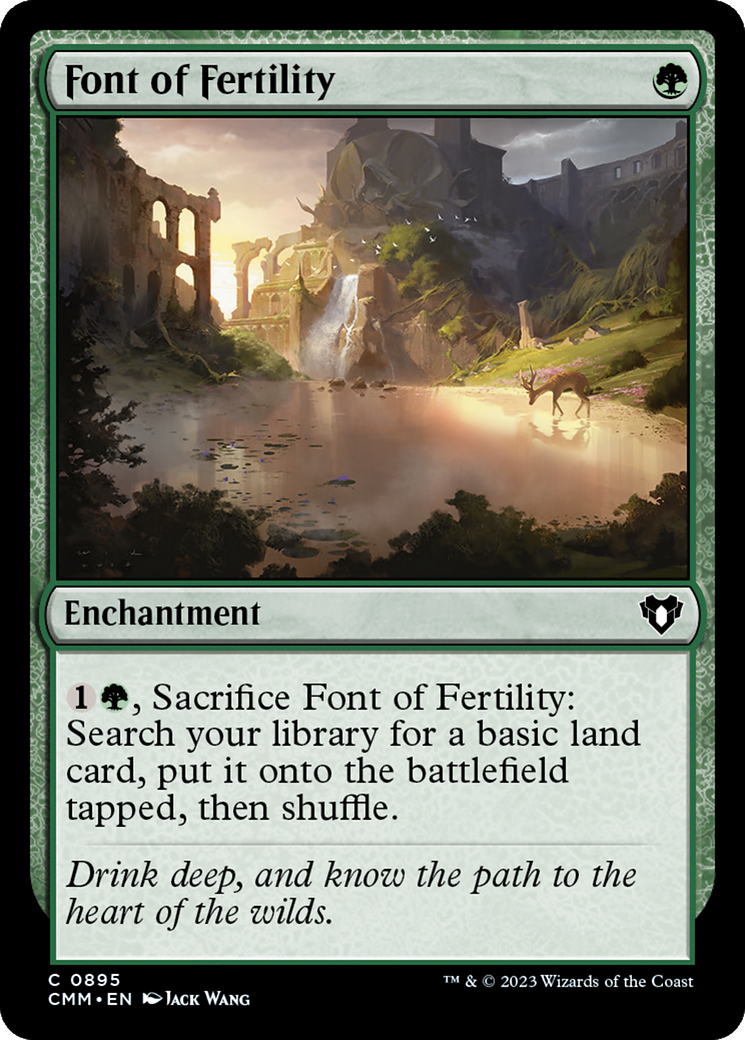 Font of Fertility [Commander Masters] | Jomio and Rueliete's Cards and Comics