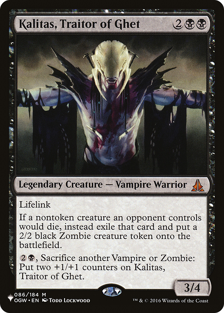 Kalitas, Traitor of Ghet [The List] | Jomio and Rueliete's Cards and Comics