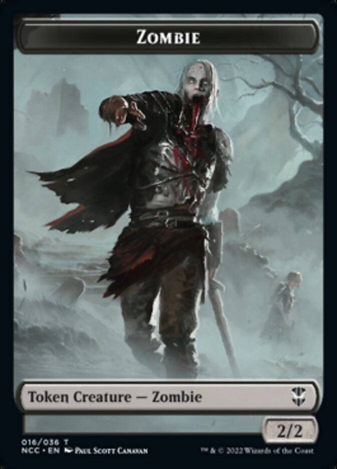 Zombie // Drake Double-Sided Token [Streets of New Capenna Commander Tokens] | Jomio and Rueliete's Cards and Comics