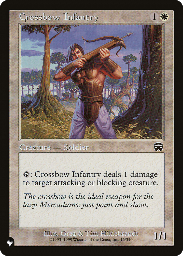 Crossbow Infantry [The List] | Jomio and Rueliete's Cards and Comics