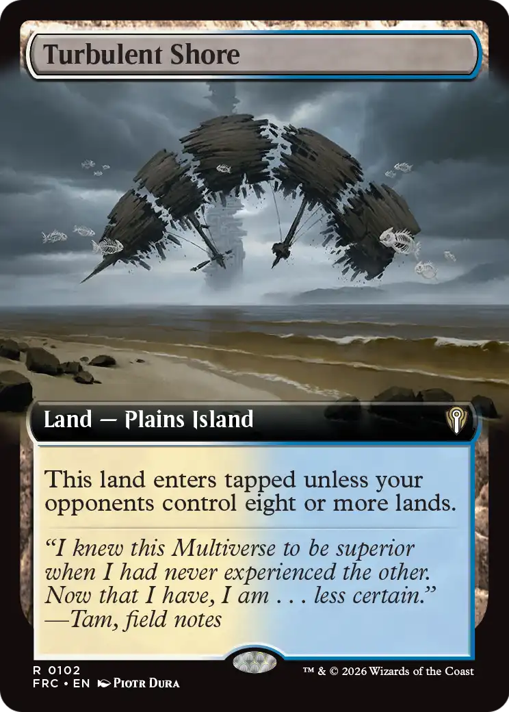 Turbulent Shore (Extended Art) [Reality Fracture Commander] | Jomio and Rueliete's Cards and Comics