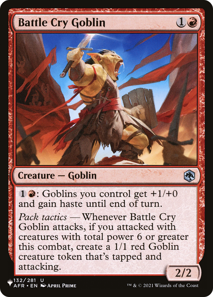 Battle Cry Goblin [The List] | Jomio and Rueliete's Cards and Comics