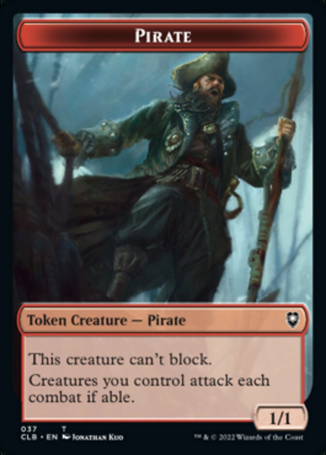 Pirate // Goblin Double-Sided Token [Commander Legends: Battle for Baldur's Gate Tokens] | Jomio and Rueliete's Cards and Comics