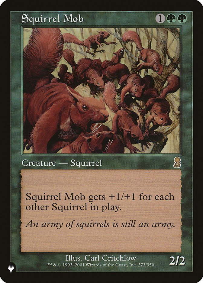 Squirrel Mob [The List] | Jomio and Rueliete's Cards and Comics
