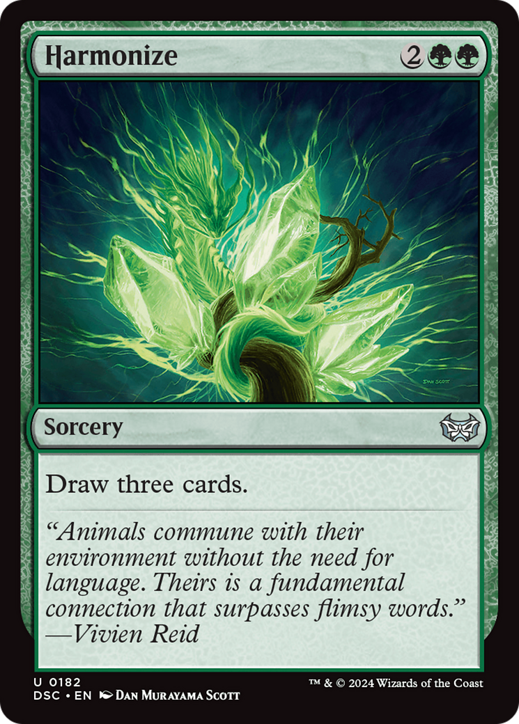 Harmonize [Duskmourn: House of Horror Commander] | Jomio and Rueliete's Cards and Comics