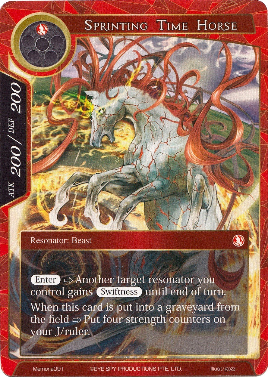 Sprinting Time Horse (Memoria091) [Alice Origin Memoria Cards] | Jomio and Rueliete's Cards and Comics