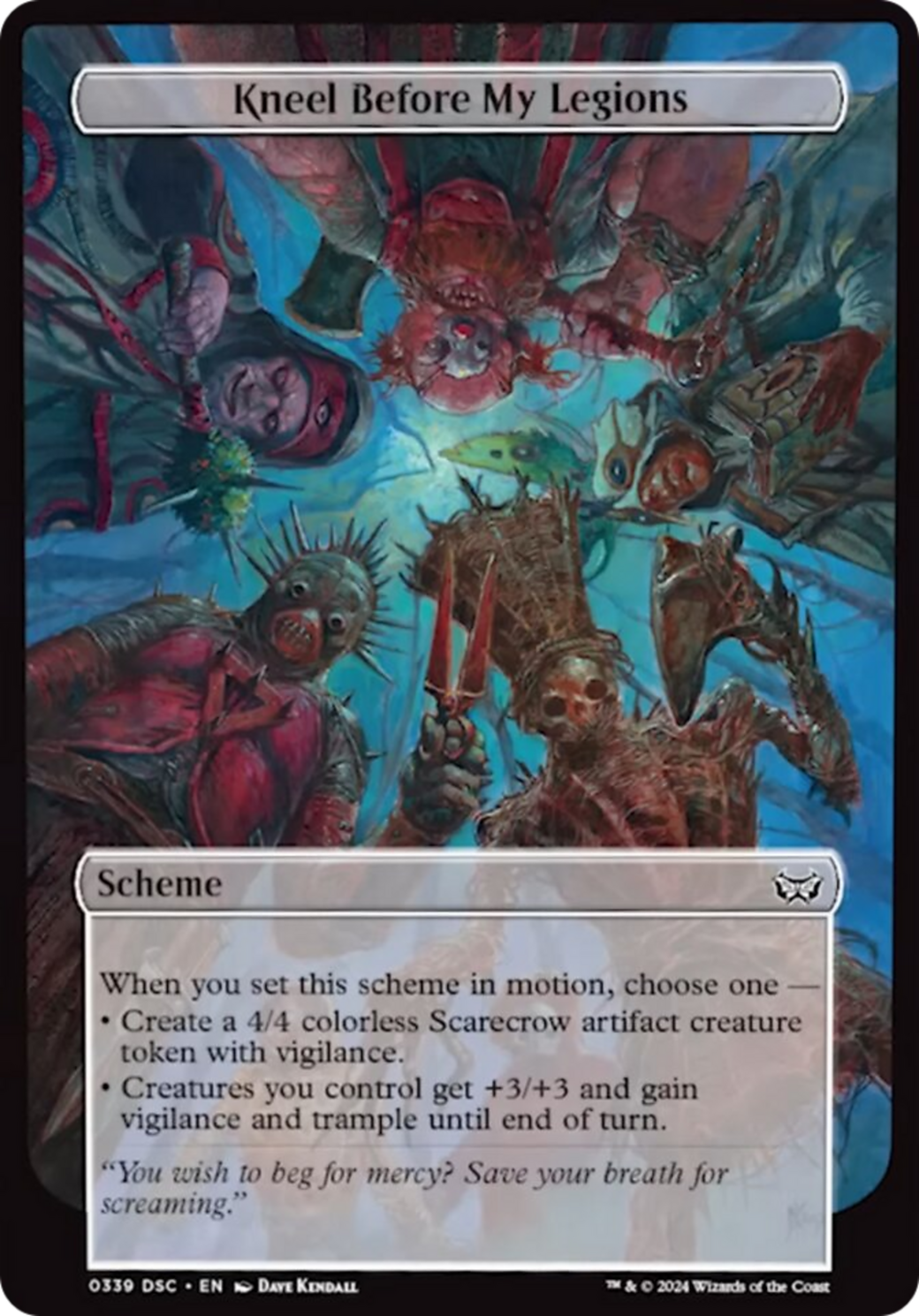 Kneel Before My Legions (Full Art) [Duskmourn: Archenemy] | Jomio and Rueliete's Cards and Comics