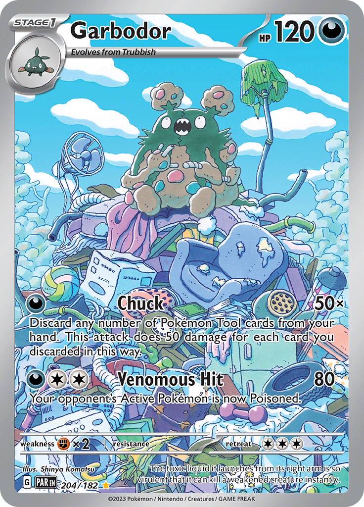 Garbodor (204/182) [Scarlet & Violet: Paradox Rift] | Jomio and Rueliete's Cards and Comics