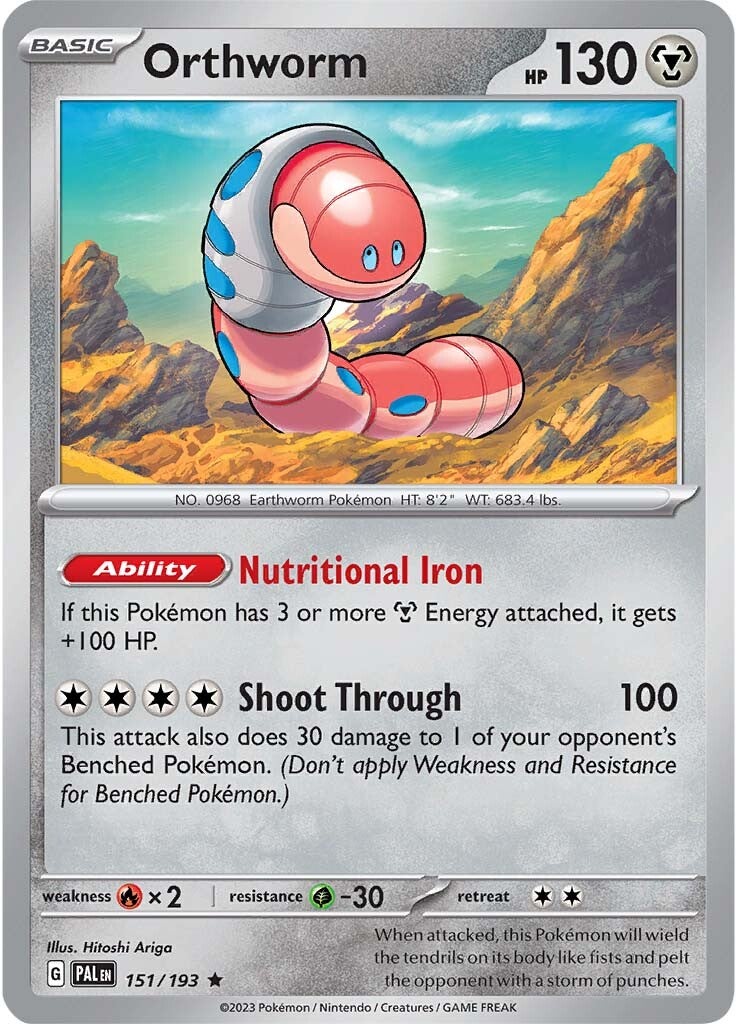 Orthworm (151/193) [Scarlet & Violet: Paldea Evolved] | Jomio and Rueliete's Cards and Comics