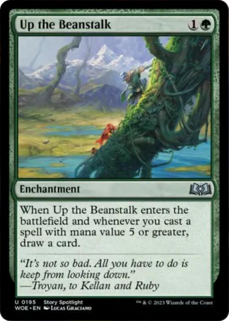 Up the Beanstalk [Wilds of Eldraine] | Jomio and Rueliete's Cards and Comics