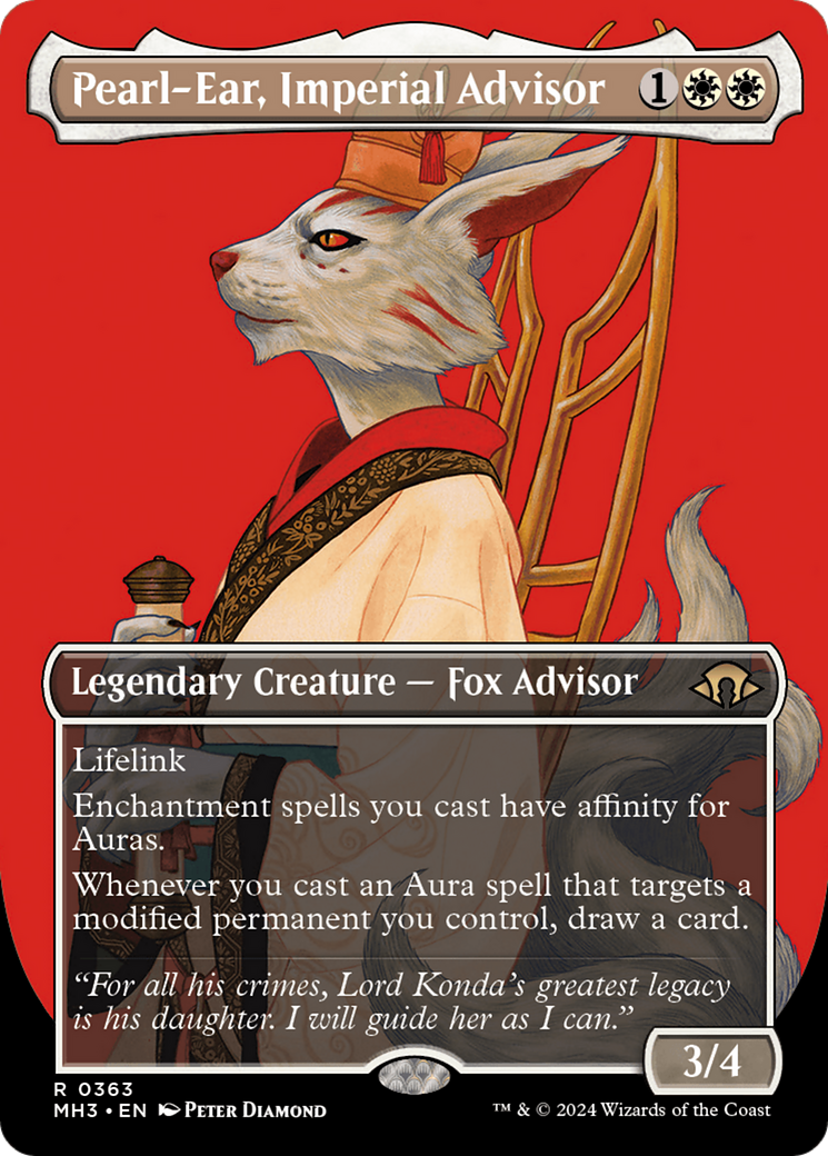 Pearl-Ear, Imperial Advisor (Borderless) [Modern Horizons 3] | Jomio and Rueliete's Cards and Comics