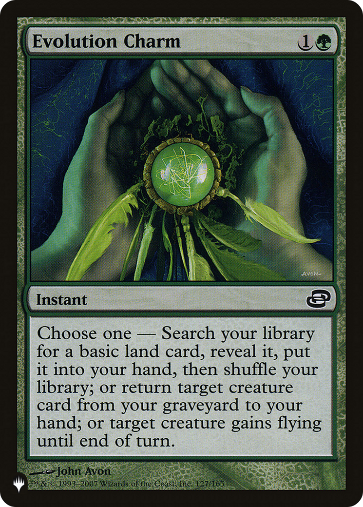 Evolution Charm [The List] | Jomio and Rueliete's Cards and Comics