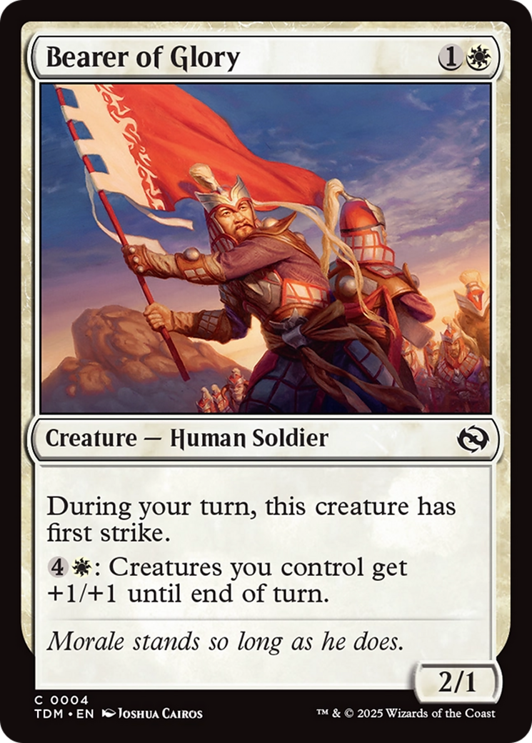 Bearer of Glory [Tarkir: Dragonstorm] | Jomio and Rueliete's Cards and Comics