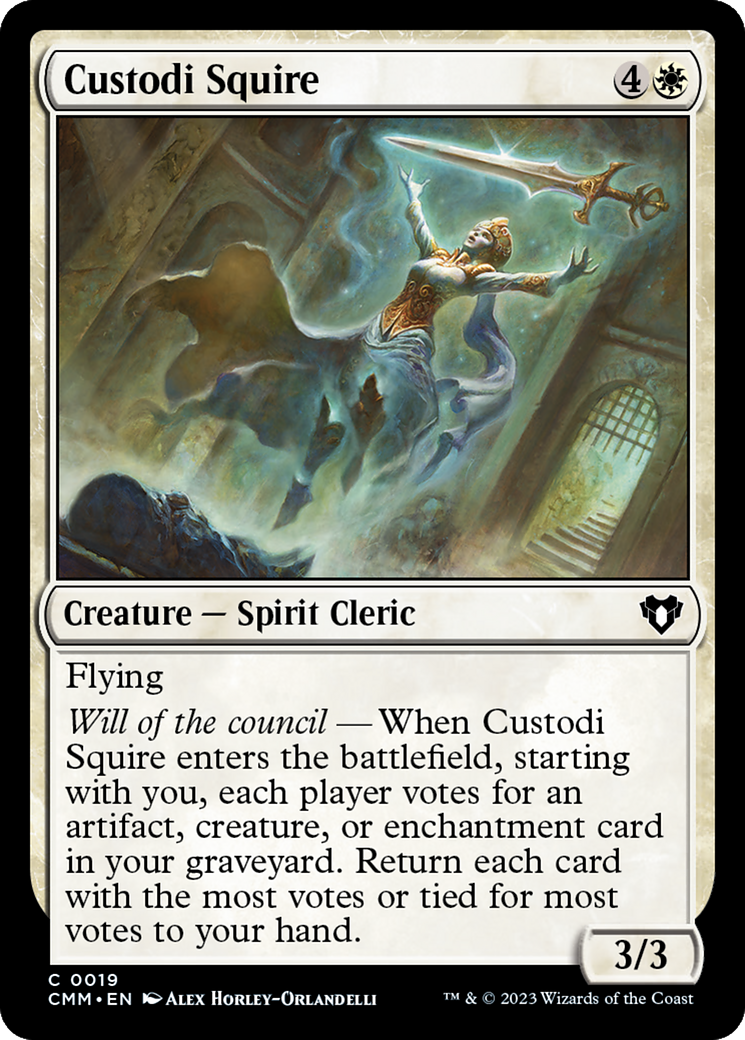 Custodi Squire [Commander Masters] | Jomio and Rueliete's Cards and Comics