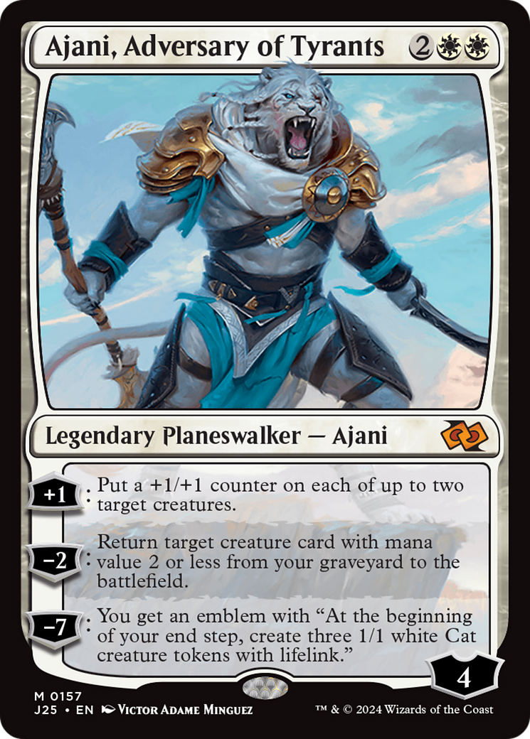 Ajani, Adversary of Tyrants [Foundations Jumpstart] | Jomio and Rueliete's Cards and Comics