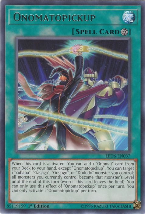 Onomatopickup [LED6-EN037] Rare | Jomio and Rueliete's Cards and Comics