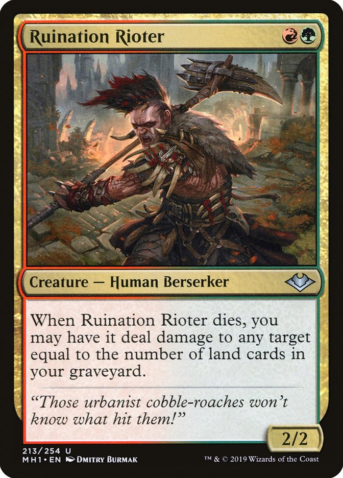Ruination Rioter [Modern Horizons] | Jomio and Rueliete's Cards and Comics