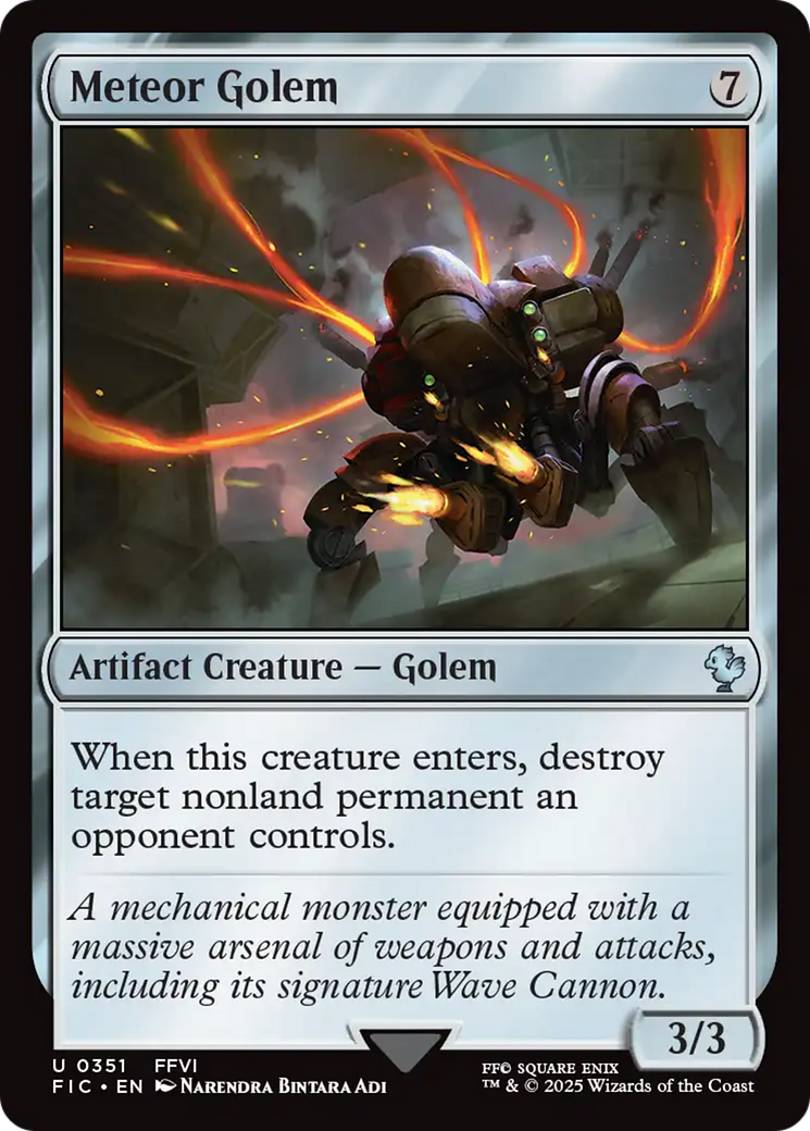 Meteor Golem [FINAL FANTASY Commander] | Jomio and Rueliete's Cards and Comics