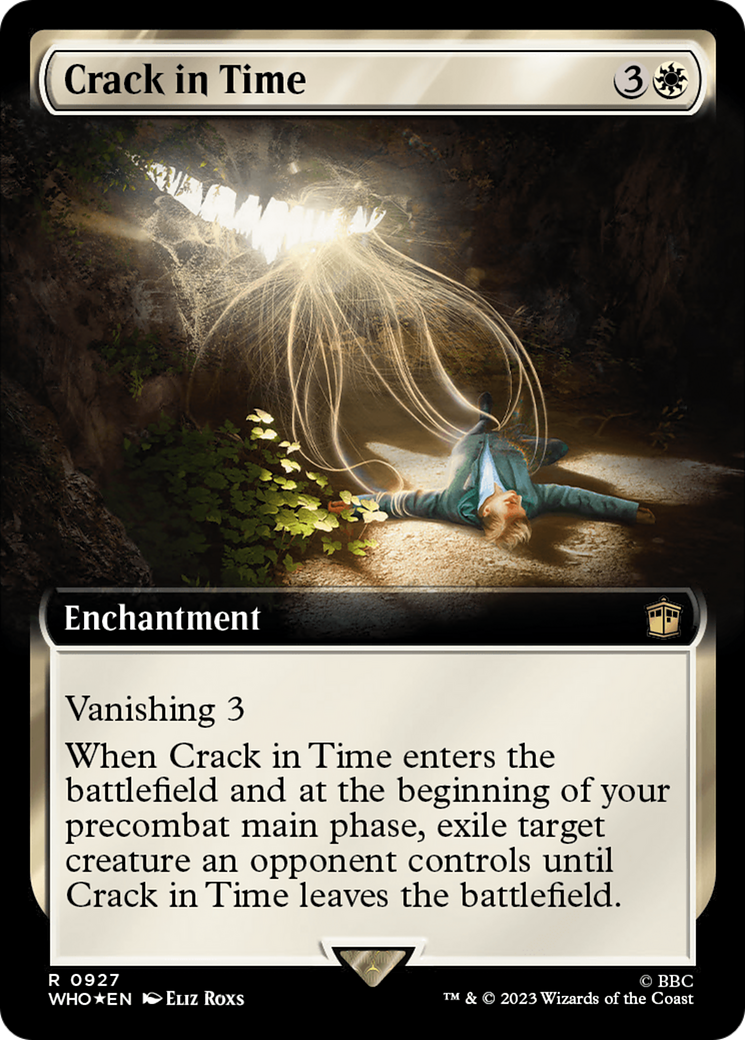 Crack in Time (Extended Art) (Surge Foil) [Doctor Who] | Jomio and Rueliete's Cards and Comics