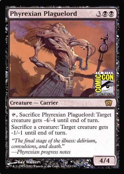 Phyrexian Plaguelord (San Diego Comic Con Oversized) [Oversize Cards] | Jomio and Rueliete's Cards and Comics
