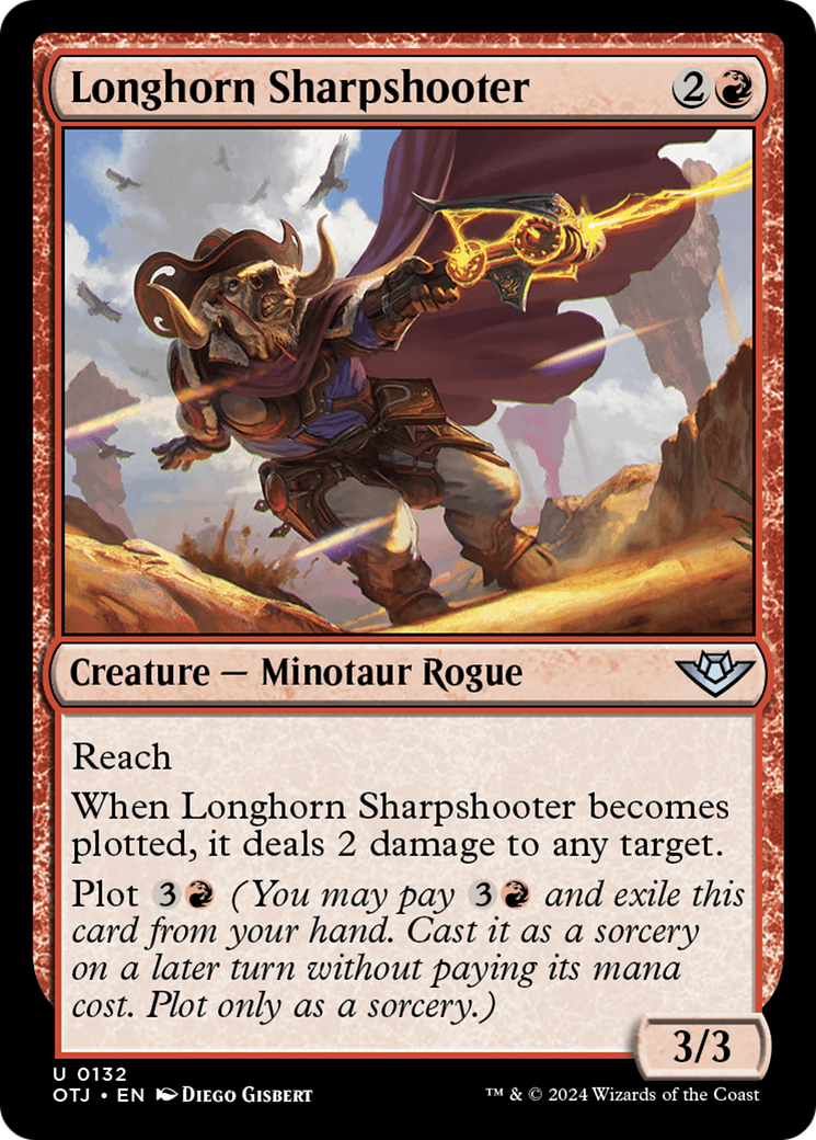 Longhorn Sharpshooter [Outlaws of Thunder Junction] | Jomio and Rueliete's Cards and Comics