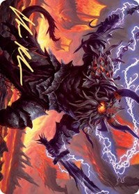Kardur, Doomscourge Art Card (Gold-Stamped Signature) [Kaldheim Art Series] | Jomio and Rueliete's Cards and Comics