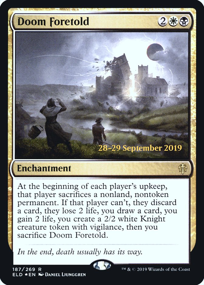 Doom Foretold [Throne of Eldraine Prerelease Promos] | Jomio and Rueliete's Cards and Comics