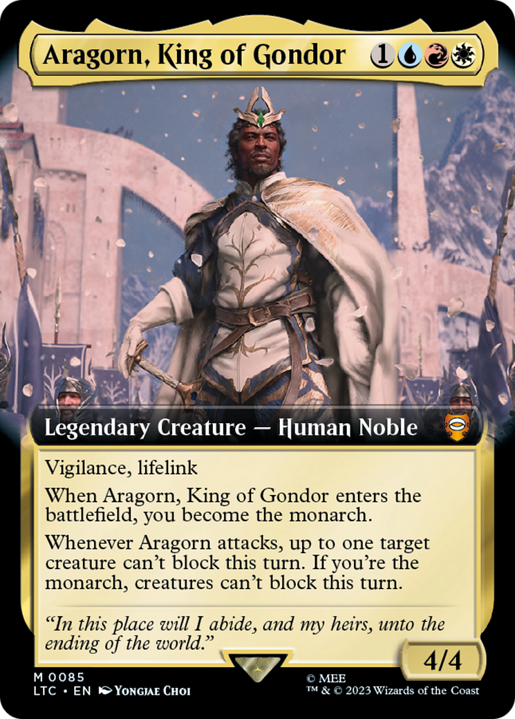 Aragorn, King of Gondor (Extended Art) [The Lord of the Rings: Tales of Middle-Earth Commander] | Jomio and Rueliete's Cards and Comics