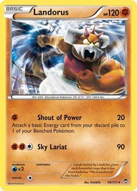Landorus (58/111) (Theme Deck Exclusive) [XY: Furious Fists] | Jomio and Rueliete's Cards and Comics
