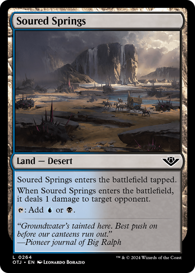 Soured Springs [Outlaws of Thunder Junction] | Jomio and Rueliete's Cards and Comics