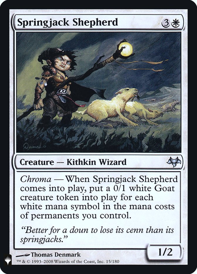 Springjack Shepherd [The List] | Jomio and Rueliete's Cards and Comics