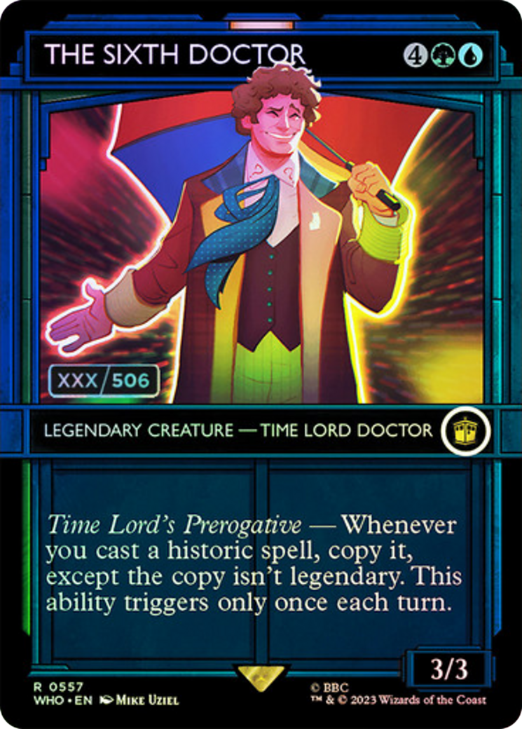 The Sixth Doctor (Serial Numbered) [Doctor Who] | Jomio and Rueliete's Cards and Comics