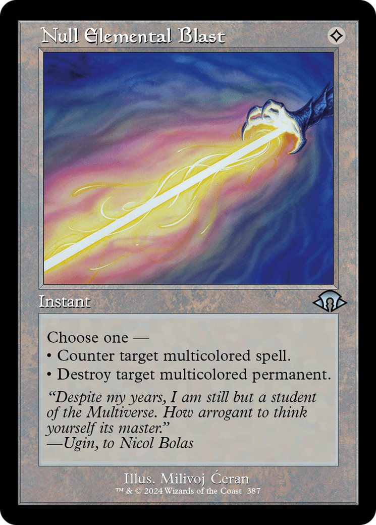 Null Elemental Blast (Retro) [Modern Horizons 3] | Jomio and Rueliete's Cards and Comics