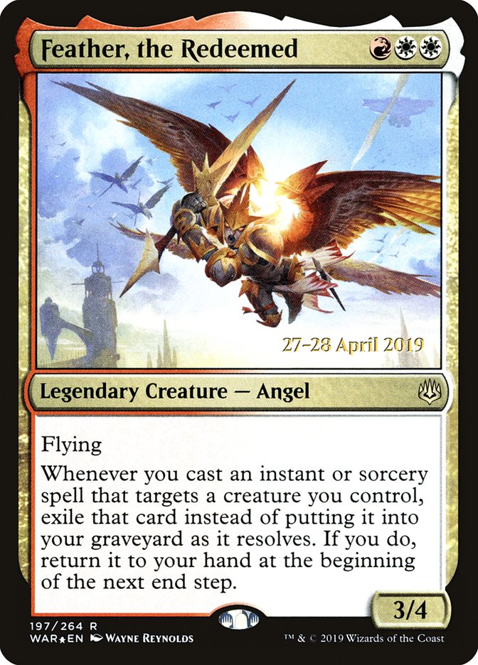 Feather, the Redeemed [War of the Spark Prerelease Promos] | Jomio and Rueliete's Cards and Comics