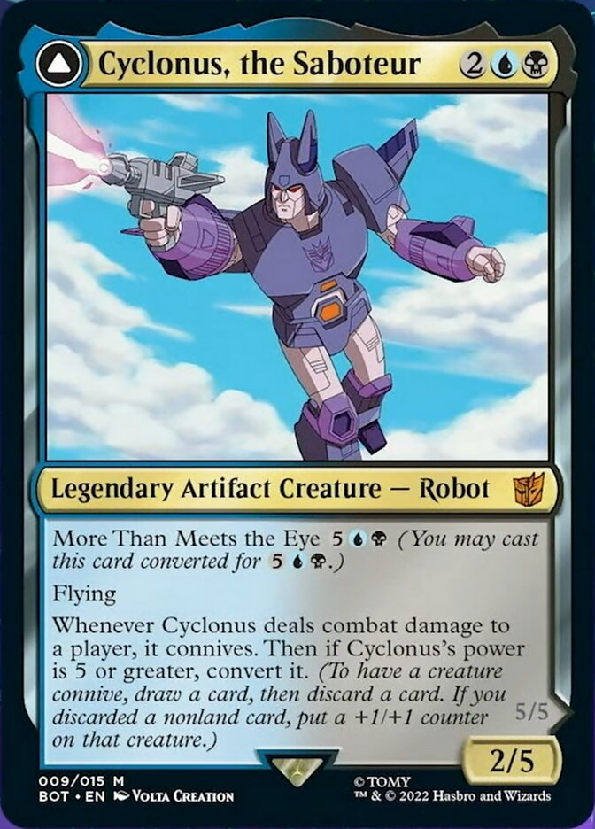 Cyclonus, the Saboteur // Cyclonus, Cybertronian Fighter [Transformers] | Jomio and Rueliete's Cards and Comics