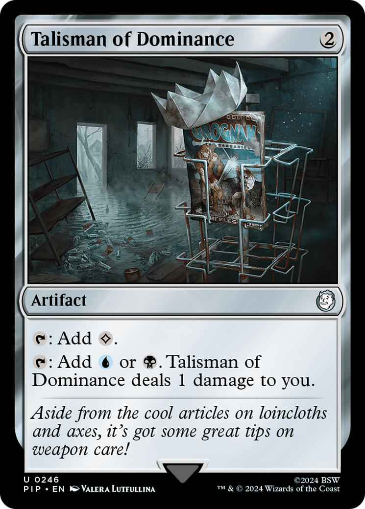 Talisman of Dominance [Fallout] | Jomio and Rueliete's Cards and Comics
