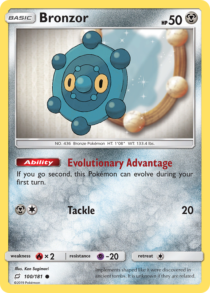 Bronzor (100/181) [Sun & Moon: Team Up] | Jomio and Rueliete's Cards and Comics