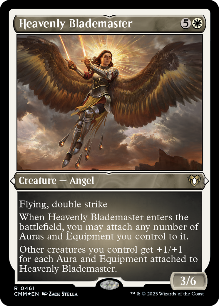 Heavenly Blademaster (Foil Etched) [Commander Masters] | Jomio and Rueliete's Cards and Comics