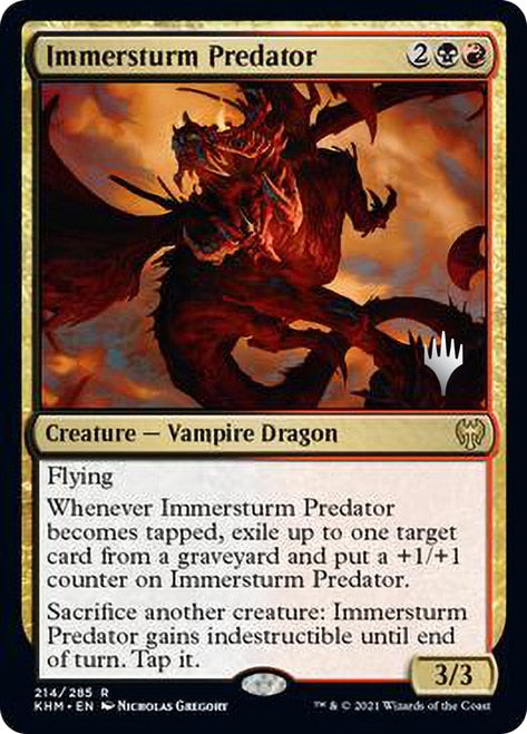 Immersturm Predator (Promo Pack) [Kaldheim Promos] | Jomio and Rueliete's Cards and Comics