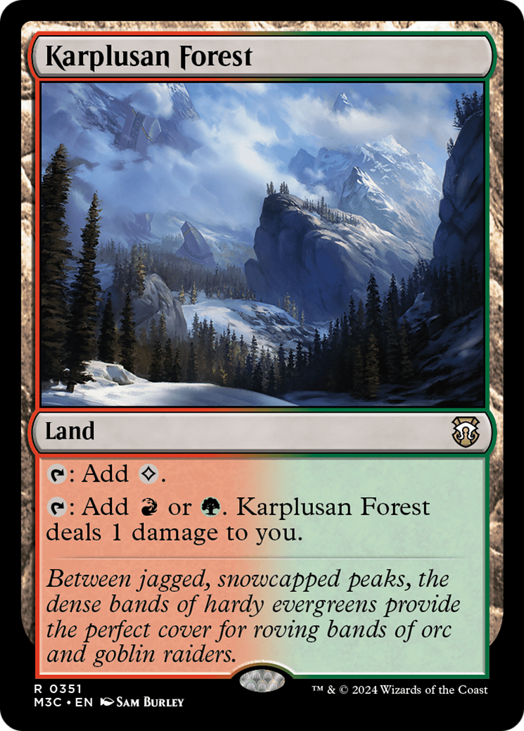 Karplusan Forest (Ripple Foil) [Modern Horizons 3 Commander] | Jomio and Rueliete's Cards and Comics