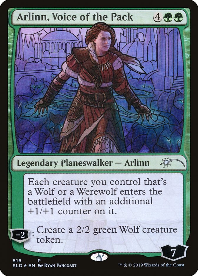Arlinn, Voice of the Pack (Stained Glass) [Secret Lair Drop Promos] | Jomio and Rueliete's Cards and Comics