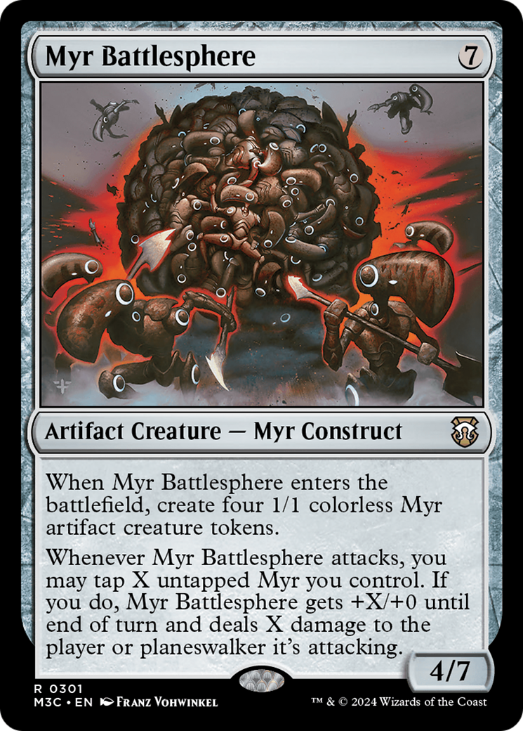 Myr Battlesphere (Ripple Foil) [Modern Horizons 3 Commander] | Jomio and Rueliete's Cards and Comics