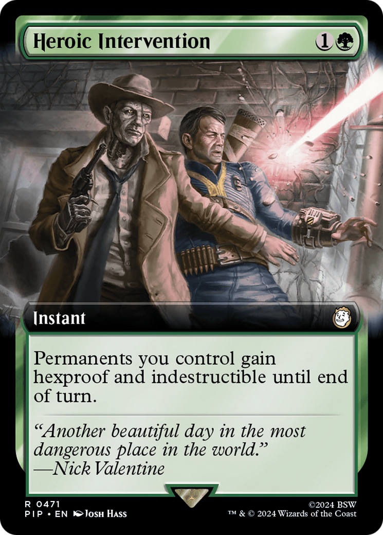 Heroic Intervention (Extended Art) [Fallout] | Jomio and Rueliete's Cards and Comics