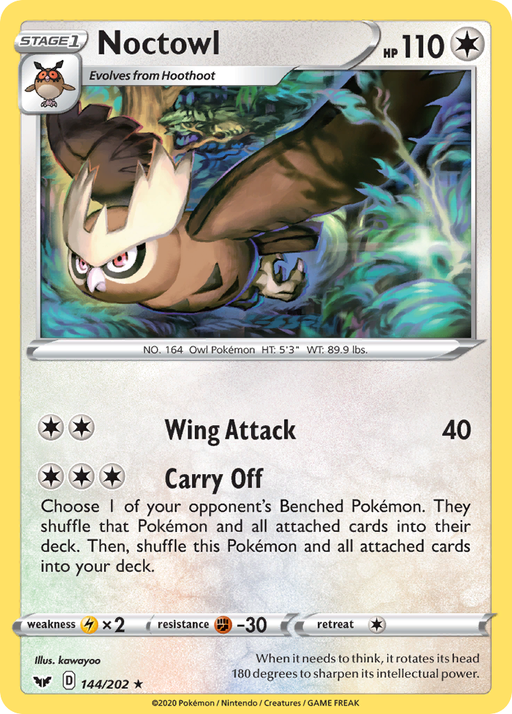 Noctowl (144/202) [Sword & Shield: Base Set] | Jomio and Rueliete's Cards and Comics