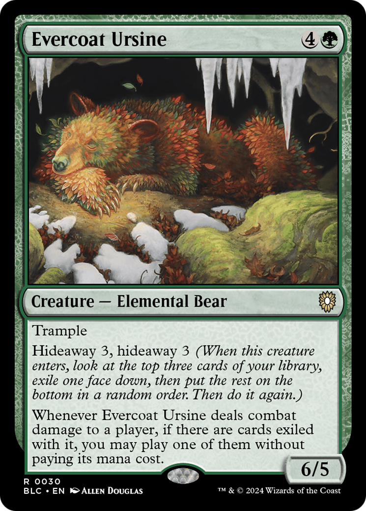 Evercoat Ursine [Bloomburrow Commander] | Jomio and Rueliete's Cards and Comics