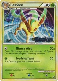 Leafeon (17/90) (Prerelease Promo) [Staff] [Nintendo: Black Star Promos] | Jomio and Rueliete's Cards and Comics