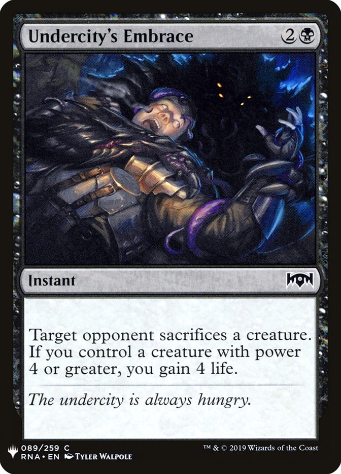 Undercity's Embrace [Mystery Booster] | Jomio and Rueliete's Cards and Comics