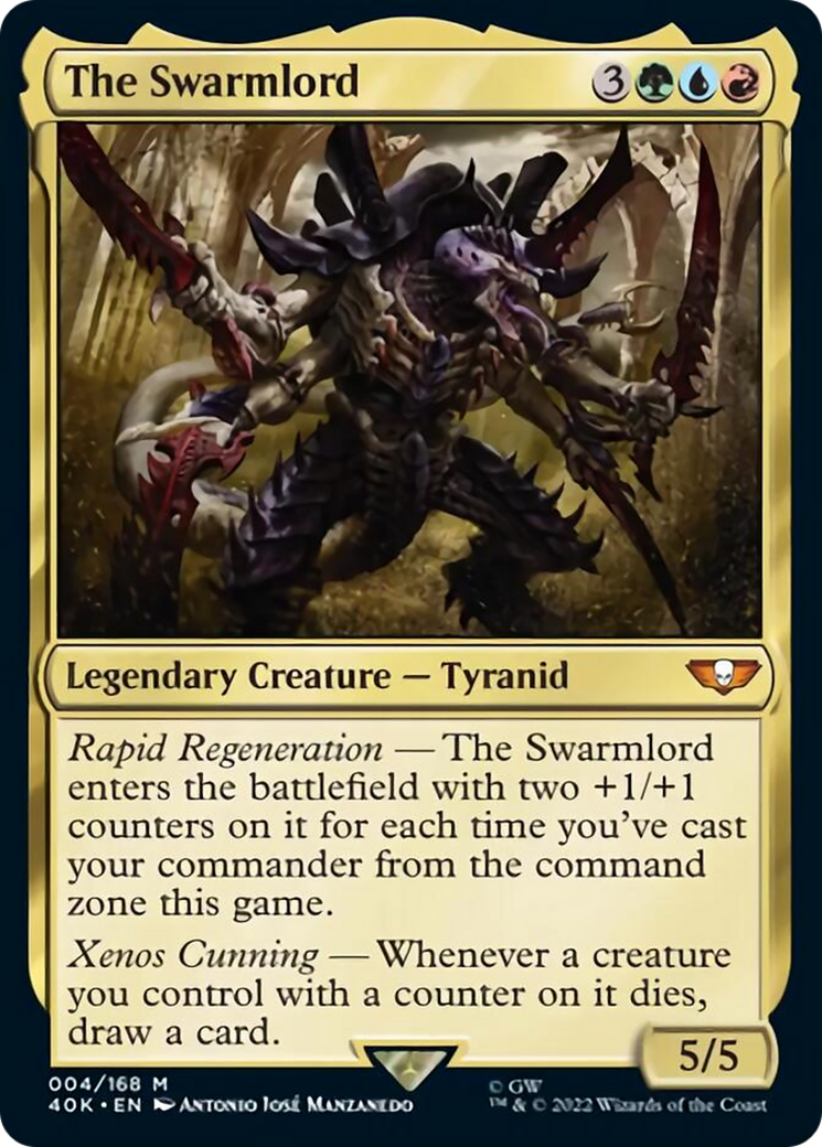 The Swarmlord (Surge Foil) [Warhammer 40,000] | Jomio and Rueliete's Cards and Comics