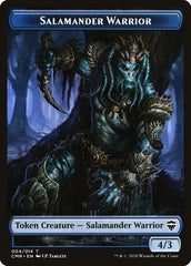 Angel // Salamander Warrior Double-Sided Token [Commander Legends Tokens] | Jomio and Rueliete's Cards and Comics