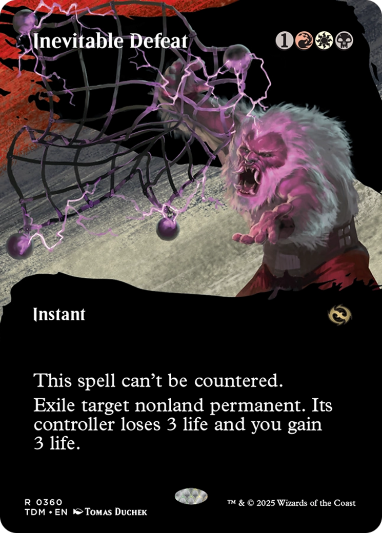 Inevitable Defeat (Borderless) [Tarkir: Dragonstorm] | Jomio and Rueliete's Cards and Comics